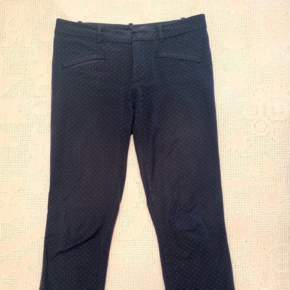 Gap Skinny Ankle Pant in Pindot White